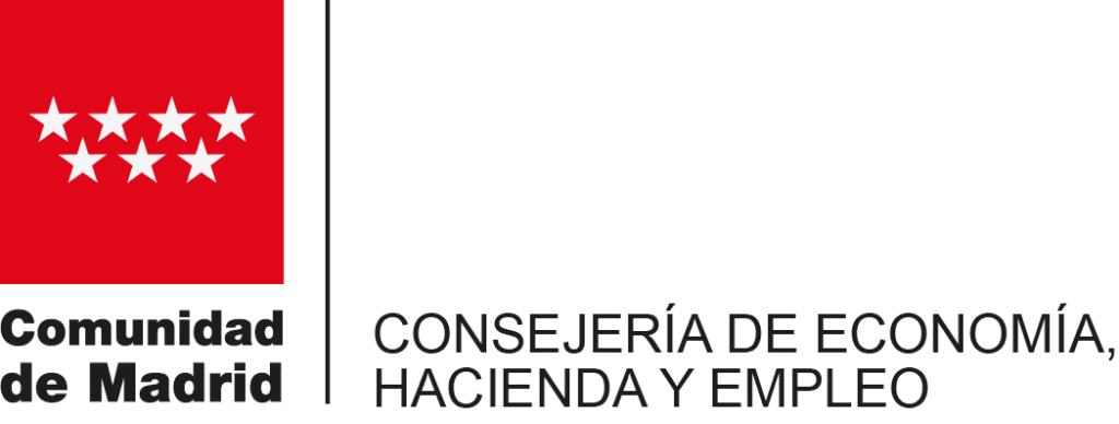 Logo Consejería de Economía, Hacienda y Empleo de la Comunidad de Madrid